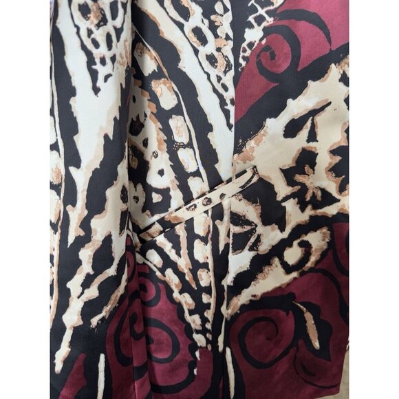 CHICOS Multicolor Floral Paisley Blazer One Button MEDIUM PETITE Office Formal - Picture 7 of 9